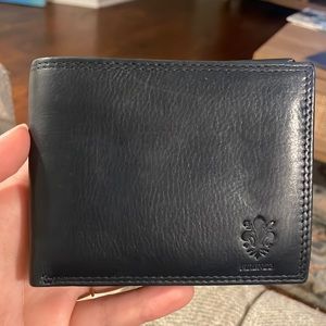 100% leather men’s wallet from Italy